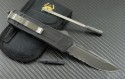Microtech Knives Scarab S/E Automatic OTF D/A Knife (3.44in Black Part Serr) VNT-0081 - Back