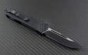 Microtech Knives Scarab S/E Automatic OTF D/A Knife (3.44in Black Plain ELMAX) 176-1T - Back