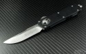 Microtech Knives Scarab S/E Automatic OTF D/A Knife (3.44in Satin Plain ELMAX) 176-4 - Front