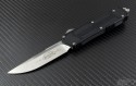 Microtech Knives Scarab S/E Automatic OTF D/A Knife (3.44in Satin Plain ELMAX) 178-4 - Front