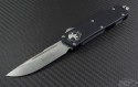 Microtech Knives Scarab S/E Automatic OTF D/A Knife (3.44in Stonewashed Plain ELMAX) VNT-0126 - Front