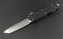 Microtech Knives Scarab T/E Automatic OTF D/A Knife (3.44in Stonewashed Plain ELMAX) 179-10 - Front