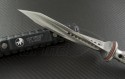 Microtech Knives Silver Jagdkommando D/E Fixed Knife (7.1in Bead Blasted Plain) 105-7 - Back