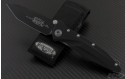 Microtech Knives Socom Elite T/E Folder Knife (4in Black Plain S35-VN) 163-1 - Front