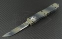 Microtech Knives Tan Camo Ultratech T/E Automatic OTF D/A Knife (3.44in Color Coated Part Serr ELMAX) 123-2TC - Front