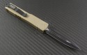 Microtech Knives Tan Ultratech D/E Automatic OTF D/A Knife (3.44in Black Plain ELMAX) 122-1TAT - Back
