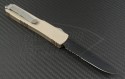 Microtech Knives Tan Ultratech S/E Automatic OTF D/A Knife (3.44in DLC Part Serr) 121-2TA - Back