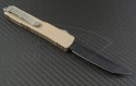 Microtech Knives Tan Ultratech T/E Automatic OTF D/A Knife (3.44in DLC Plain ELMAX) 123-1TA - Back