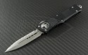 Microtech Knives Troodon D/E Automatic OTF D/A Knife (3.1in Bead Blasted Serr CTS-XHP) 138-9 - Front