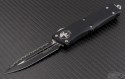 Microtech Knives Troodon D/E Automatic OTF D/A Knife (3.1in Black Serr S30-V) 138-3-2014 - Front