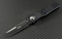 Microtech Knives Troodon S/E Automatic OTF D/A Knife (3.1in Black Plain ELMAX) 139-1T - Front