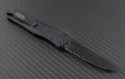 Microtech Knives Troodon T/E Automatic OTF D/A Knife (3.1in DLC Part Serr ELMAX) 140-2T - Back
