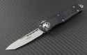 Microtech Knives Troodon T/E Automatic OTF D/A Knife (3.1in Satin Part Serr ELMAX) 140-4 - Front