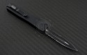 Microtech Knives UTX-70 D/E Automatic OTF D/A Knife (2.41in Black Part Serr ELMAX) 147-2T - Back