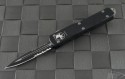 Microtech Knives UTX-70 D/E Automatic OTF D/A Knife (2.41in Black Part Serr S35-VN) 147-2-2013 - Front