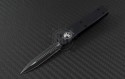 Microtech Knives UTX-70 D/E Automatic OTF D/A Knife (2.41in Black Plain ELMAX) 147-1T - Front