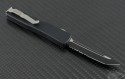 Microtech Knives UTX-70 T/E Automatic OTF D/A Knife (2.41in Black Part Serr ELMAX) 149-2 - Back