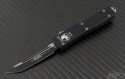 Microtech Knives UTX-70 T/E Automatic OTF D/A Knife (2.41in Black Plain ELMAX) 149-1 - Front