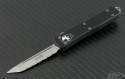 Microtech Knives UTX-70 T/E Automatic OTF D/A Knife (2.41in Satin Serr ELMAX) 149-6 - Front