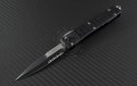 Microtech Knives Ultratech D/E Automatic OTF D/A Knife (3.44in Black Part Serr ELMAX) 120-2-TRI - Front