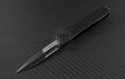 Microtech Knives Ultratech D/E Automatic OTF D/A Knife (3.44in Black Part Serr ELMAX) 120-2T-TRI - Front