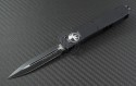 Microtech Knives Ultratech D/E Automatic OTF D/A Knife (3.44in Black Plain ELMAX) 122-1T - Front
