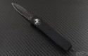 Microtech Knives Ultratech D/E Automatic OTF D/A Knife (3.44in DLC Part Serr ELMAX) 122-2T-DLC - Front