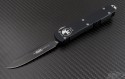 Microtech Knives Ultratech S/E Automatic OTF D/A Knife (3.44in DLC Plain ELMAX) 121-1-DLC - Front