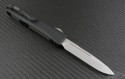 Microtech Knives Ultratech S/E Automatic OTF D/A Knife (3.4in Stonewashed Plain) VNT-0130 - Back