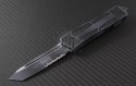 Microtech Knives Urban Camo Scarab T/E Automatic OTF D/A Knife (3.44in Color Coated Part Serr ELMAX) 179-2UC - Front
