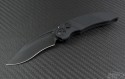 Rat Worx MRX Mini S/E Automatic Folder S/A Knife (3in Black Plain CPM-154) RW-MRX-12201 - Front