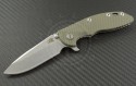 Rick Hinderer XM-18 S/E Flipper Knife (3.5in Stonewashed Plain CMP20CV) RH-XM1835-SL-ODG - Front