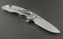Rick Hinderer XM-18 S/E Flipper Knife (3.5in Stonewashed Plain CMP20CV) RH-XM1835-SL-TAN - Back