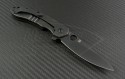 Spyderco Southard S/E Flipper Knife (3.44in Black Plain CTS-204P) SPY-C156GPBBK - Back