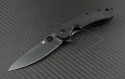 Spyderco Southard S/E Flipper Knife (3.44in Black Plain CTS-204P) SPY-C156GPBBK - Front