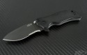 Zero Tolerance 0350 S/E Assisted Folder S/A Knife (3.25in Black Part Serr S30-V) ZT0350ST - Front