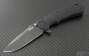 Zero Tolerance 0560 S/E Flipper Knife (3.75in Black Plain ELMAX) ZT0560BW - Front