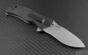 Zero Tolerance Carbon Fiber 0350 S/E Assisted Folder S/A Knife (3.25in Stonewashed Plain S30-V) ZT0350SWCF - Back
