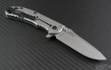 Zero Tolerance Carbon Fiber 0566 S/E Assisted Folder Knife (3.25in Stonewashed Plain ELMAX) ZT0566CF - Back