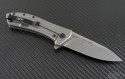 Zero Tolerance Metal 0801 S/E Flipper Knife (3.5in Stonewashed Plain ELMAX) ZT0801 - Back