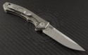 Zero Tolerance Titanium 0450 S/E Flipper Knife (3.25in Satin Plain S35-VN) ZT0450 - Back