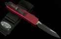 (#125-1RD) Microtech UTX-85 Red Handle Black Plain - Back