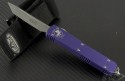 (#123-7P) Microtech Ultratech Tanto Purple/Bead Blast Plain - Front