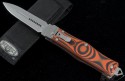 Microtech Knives Other OSS Cobra Spear Point Automatic Folder S/A Knife (3.3in Bead Blasted Plain S35-VN) 136-7OR - Front
