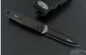 Microtech Knives Other OSS Cobra Spear Point Automatic Folder S/A Knife (3.3in Black Plain S35-VN) 136-1T-LS - Back