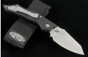 Microtech Knives Select-Fire S/E Folder Knife (3.73in Stonewashed Plain S35-VN) 129-10 - Back