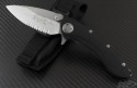 Microtech Knives Whale Shark S/E Flipper Knife (3.5in Satin Part Serr S35-VN) 167-5 - Front