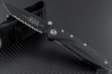 Microtech Knives Socom Elite T/E Folder Knife (4in Black Serr S35-VN) 163-3 - Front