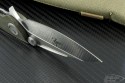 (#ws-c-ice) Microtech Whaleshark Custom Crushed Ice Finish Green Micarta Handle - Additional View