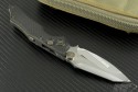 Microtech Knives Select-Fire S/E Automatic Folder S/A Knife (3.73in Stonewashed Plain COWRY-Y) SF-DA-HP - Back